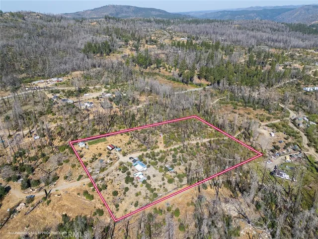 a view of a dry yard