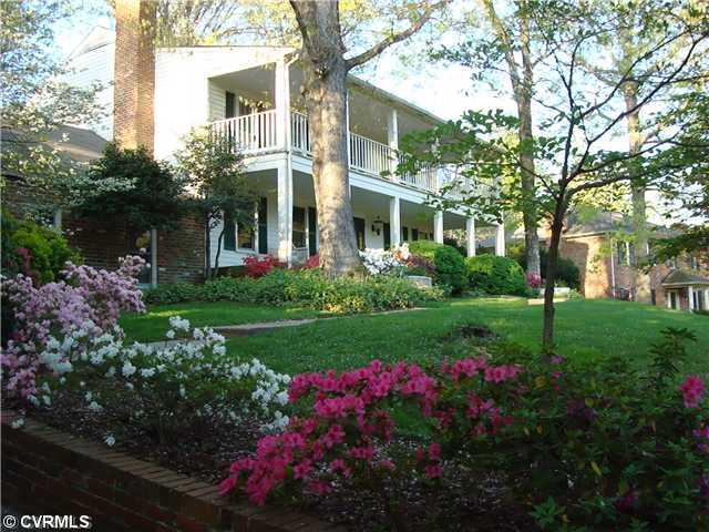 3919 Cresthill Road Chester, VA 23831 - Photo 1 of 7 Exterior Front - Your own southern plantation Access upper porch from Master & 2nd BR, Mature landscaping, rear garden with privacy fencing and LG patio Recently Renovated Kitchen & Baths/ Brick 3 sides, Anderson vinyl Clad Replacement Windows