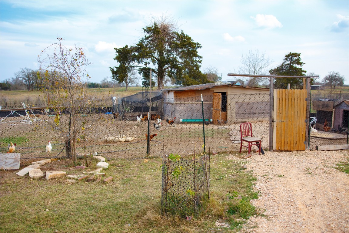 155 Arbuckle Road Elgin, TX 78621 - Photo 5 of 16 View of grassy yard featuring an outdoor structure and exterior structure