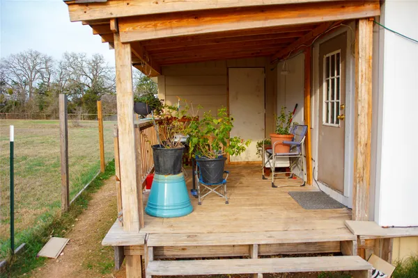 a view of a entryway door front of house