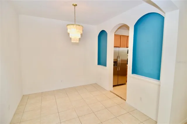 a view of a room with an entryway