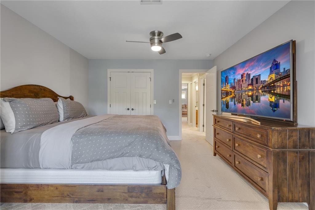 125 James Drive Beaver, PA 15009 - Photo 29 of 40 a bedroom with a bed and ceiling fan