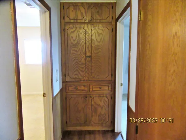 a view of front door