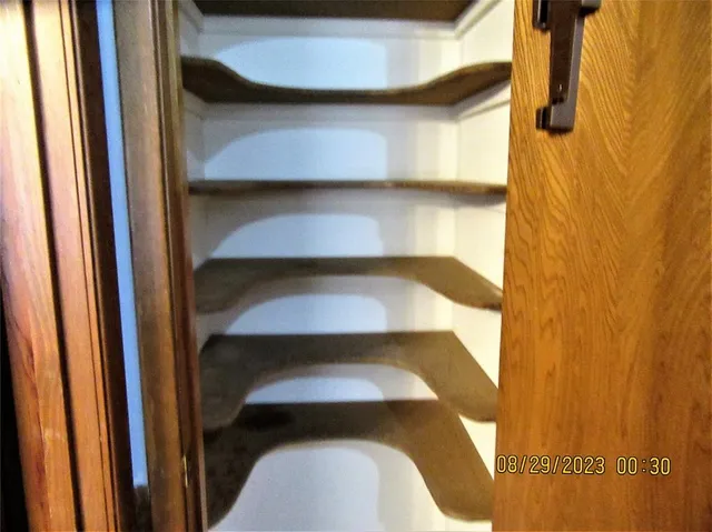 a view of a room with an empty space