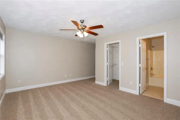 a view of an empty room