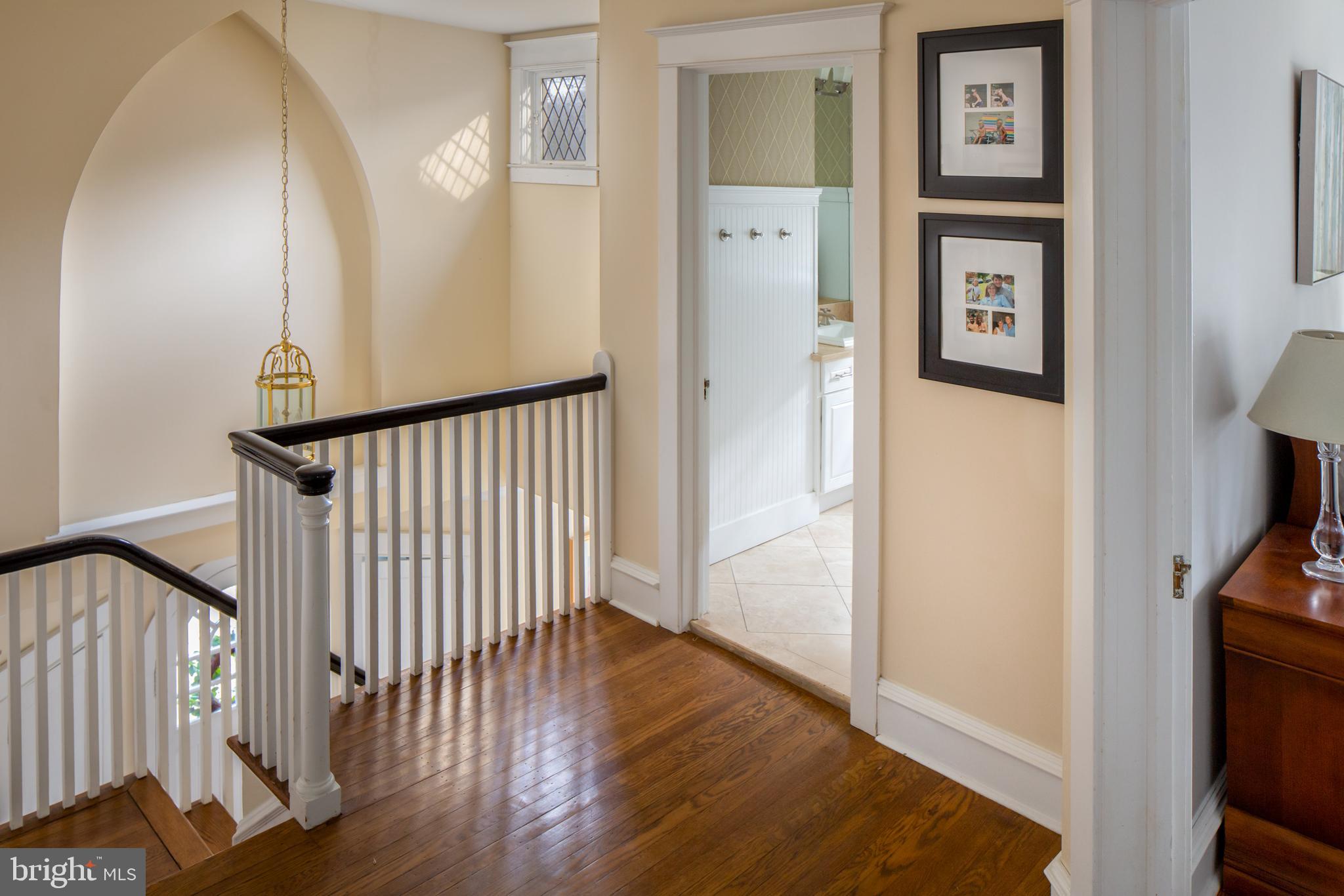542 Hilaire Road Wayne, PA 19087 - Photo 17 of 38 Second Floor Hallway with View of Foyer Below.