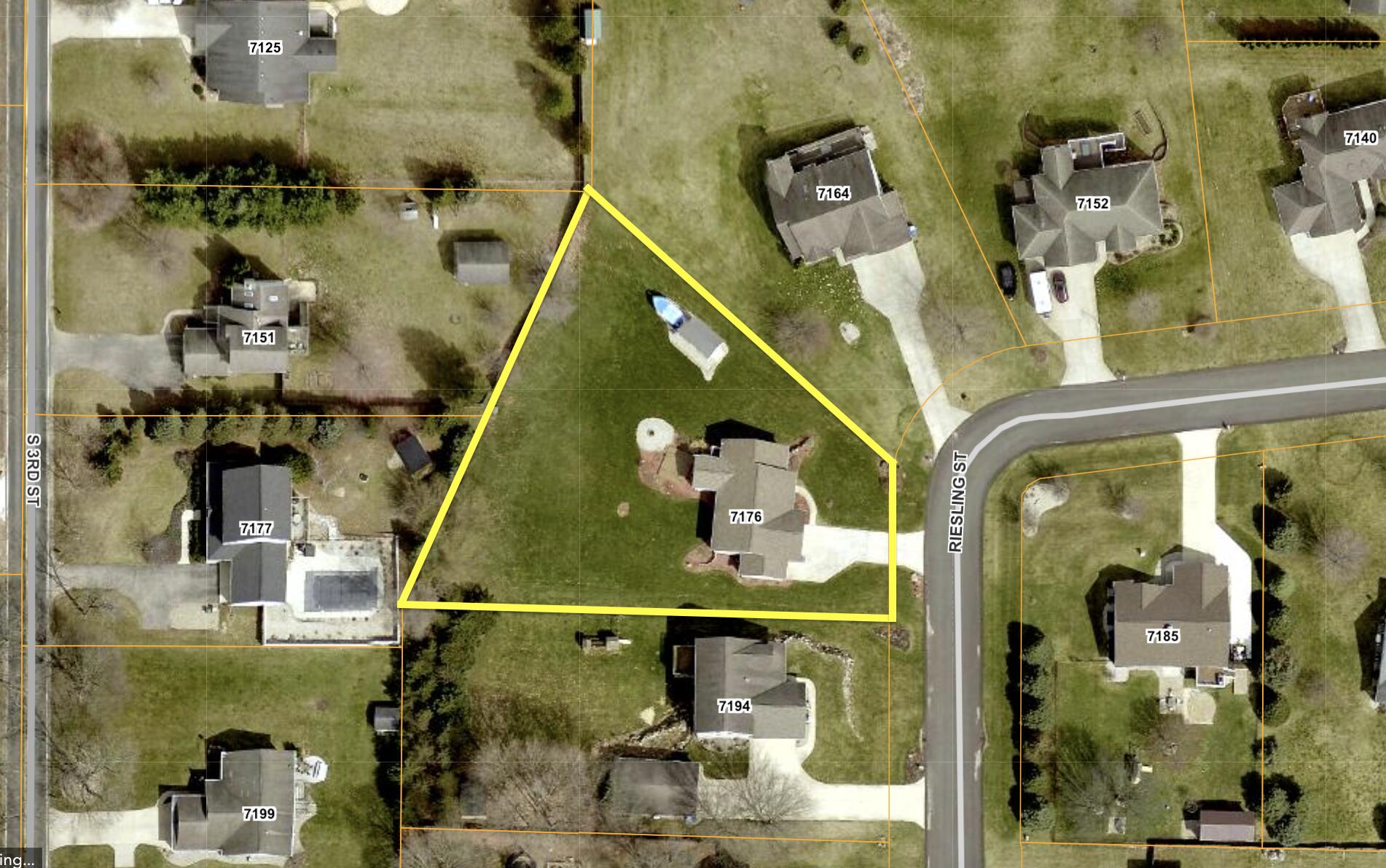 7176 Riesling Street Mattawan, MI 49071 - Photo 3 of 38 aerial of lot