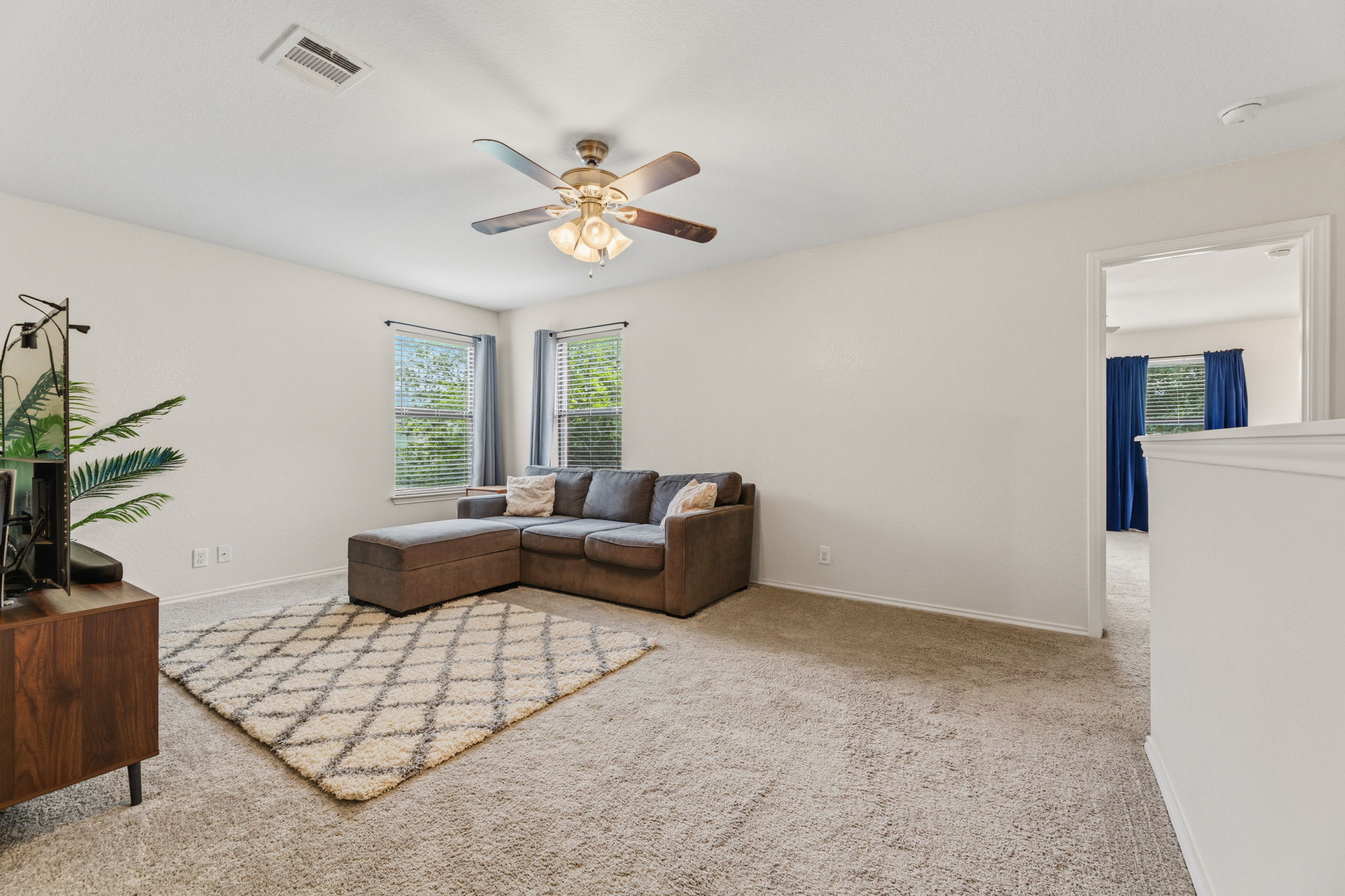 310 Myrtle Street Kyle, TX 78640 - Photo 15 of 39 a living room with furniture and a potted plant