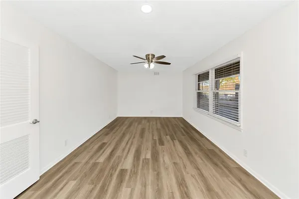 a view of wooden floor in a room