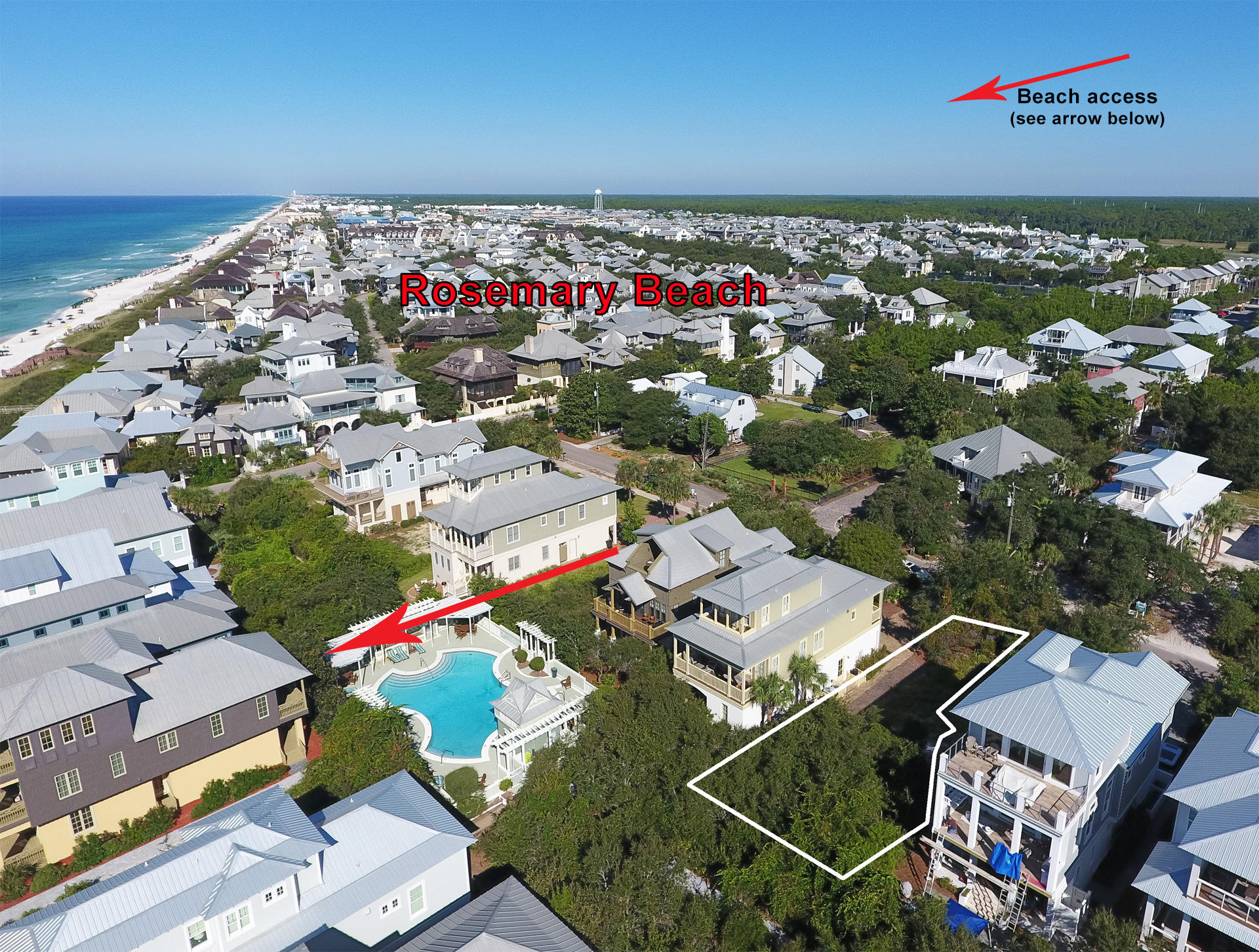 Lot 15 Walton Rose Ln Inlet Beach Inlet Beach, FL 32461 - Photo 8 of 8 an aerial view of a city