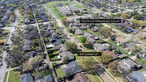 an aerial view of a city