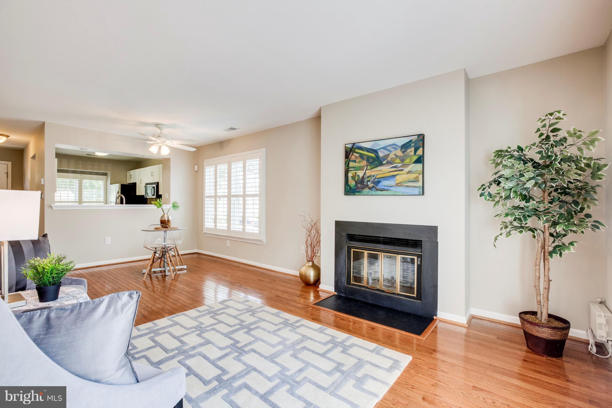 3900 9th Road South Arlington, VA 22204 - Photo 12 of 24 Wood-burning fireplace in living room