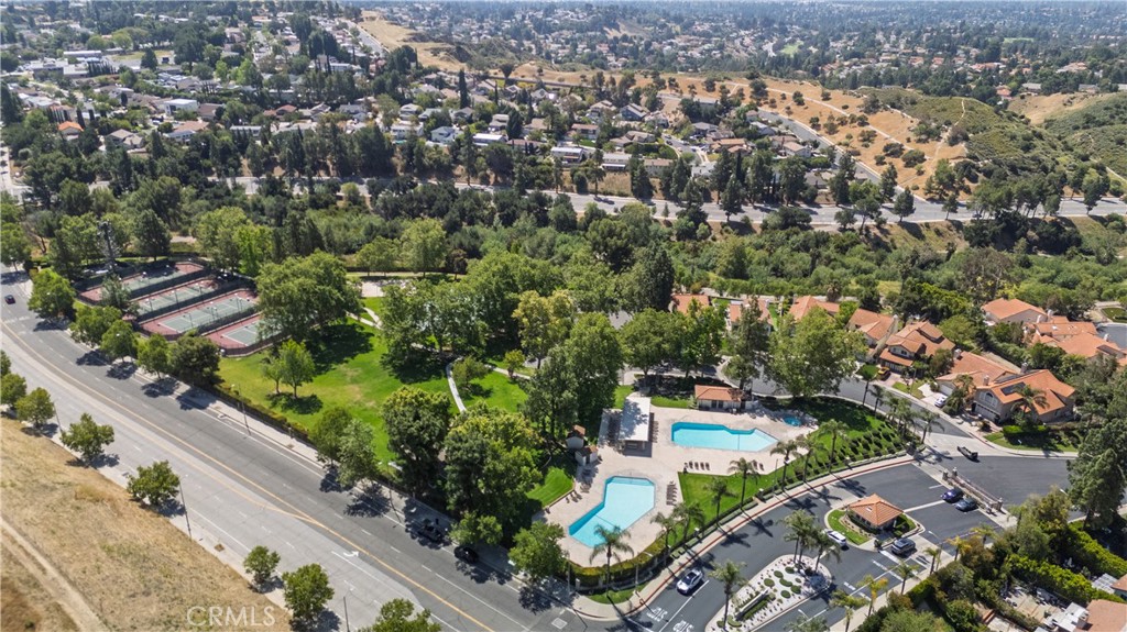 12231 Eagle Ridge Way Porter Ranch, CA 91326 - Photo 38 of 65 an aerial view of a city with lots of residential buildings