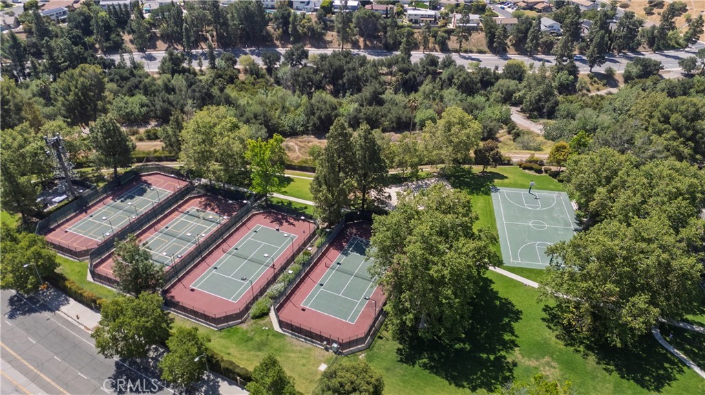 12231 Eagle Ridge Way Porter Ranch, CA 91326 - Photo 39 of 65 an aerial view of a house with a garden