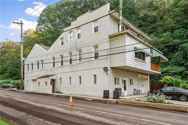a front view of a house