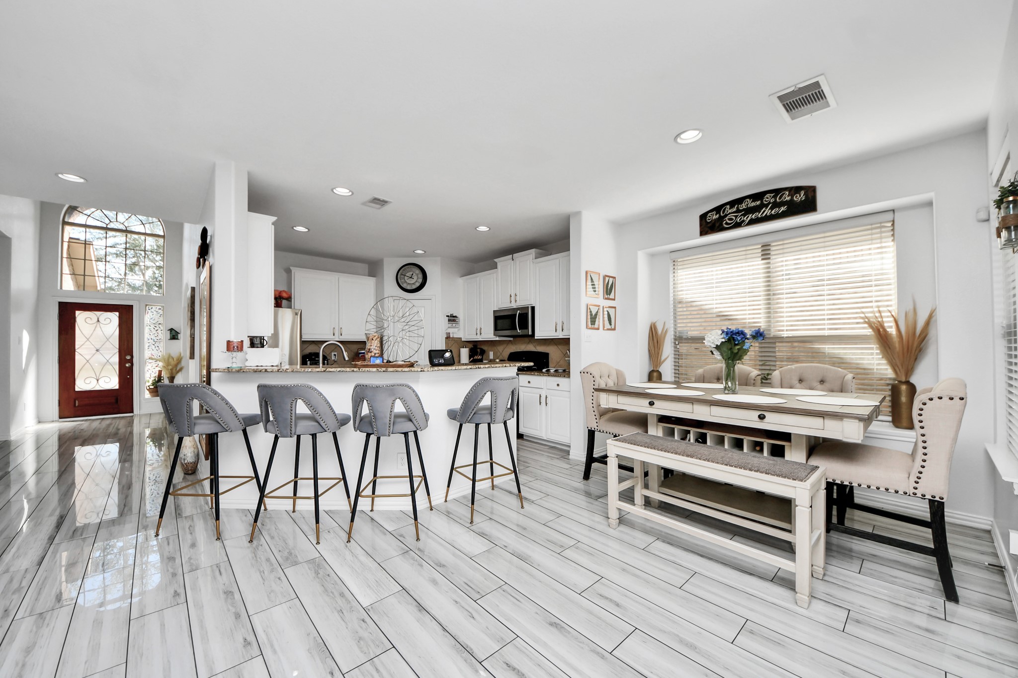 12119 Redbud Brook Trail Houston, TX 77089 - Photo 25 of 48 a living room with furniture a wooden floor and next to a window