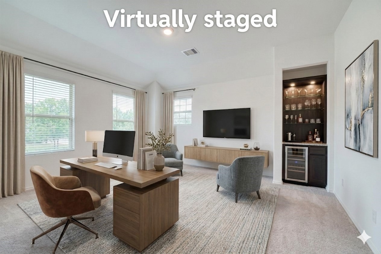 184 Kelly Street Angleton, TX 77515 - Photo 18 of 19 Virtually staged game room that can be used as flex lounge & study.