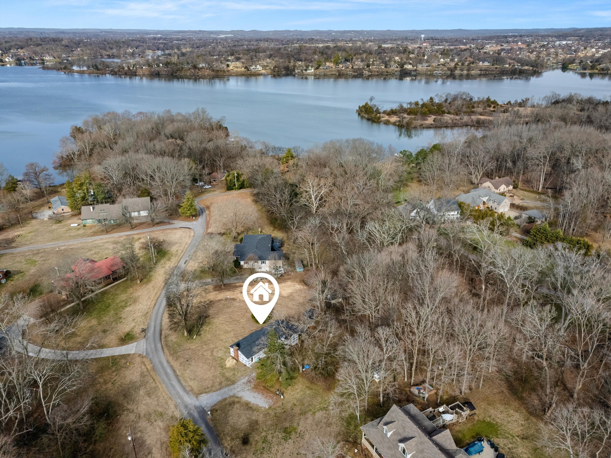 200 Burris Road Mount Juliet, TN 37122 - Photo 29 of 33 an aerial view of a house with a lake view