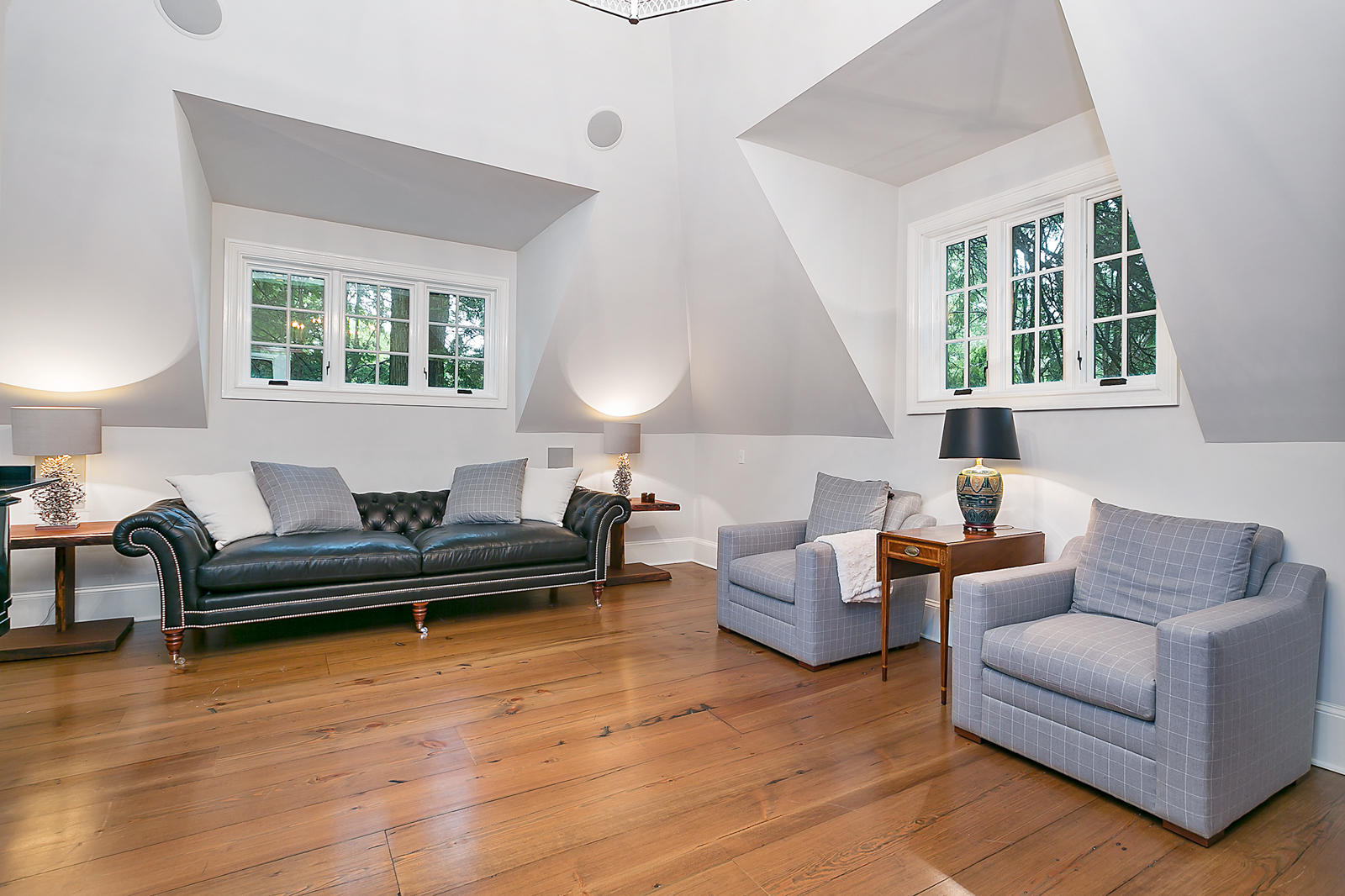 6 Woodley Road Darien, CT 06820 - Photo 14 of 37 a living room with furniture and a large window