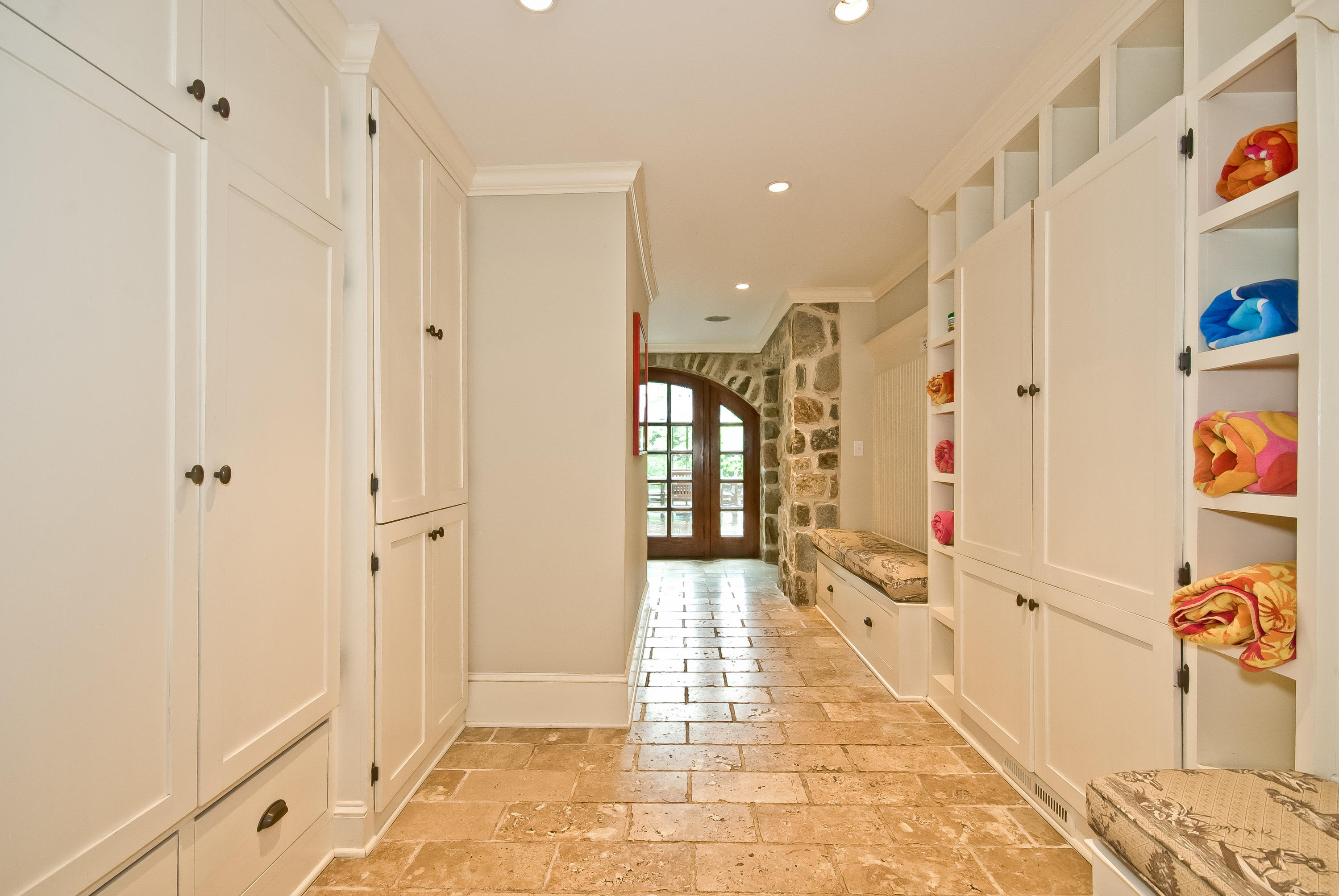 6 Woodley Road Darien, CT 06820 - Photo 29 of 37 a bathroom with a glass shower door