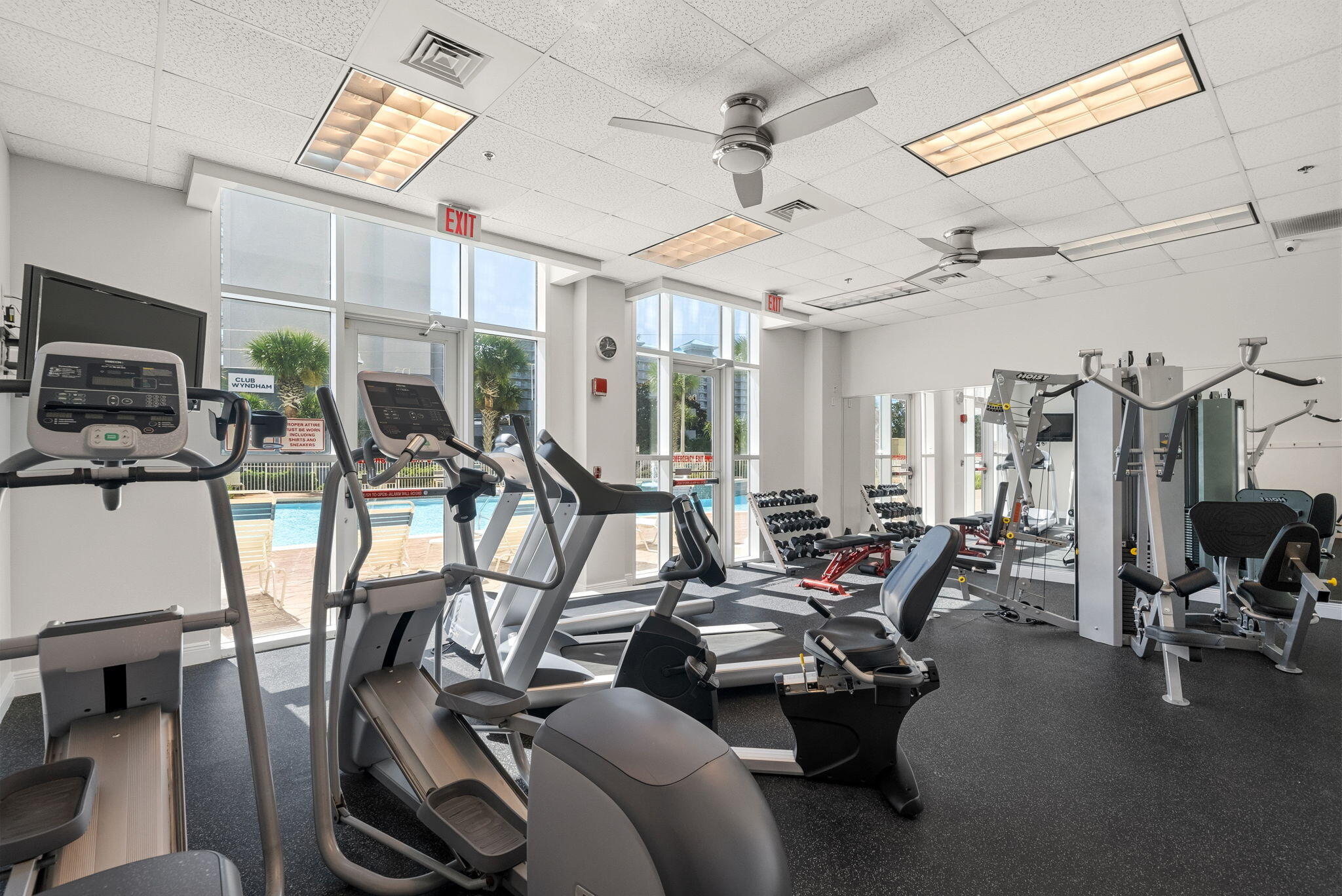 112 Seascape Drive, Unit 1910 Miramar Beach, FL 32550 - Photo 43 of 49 a view of a room with gym equipment