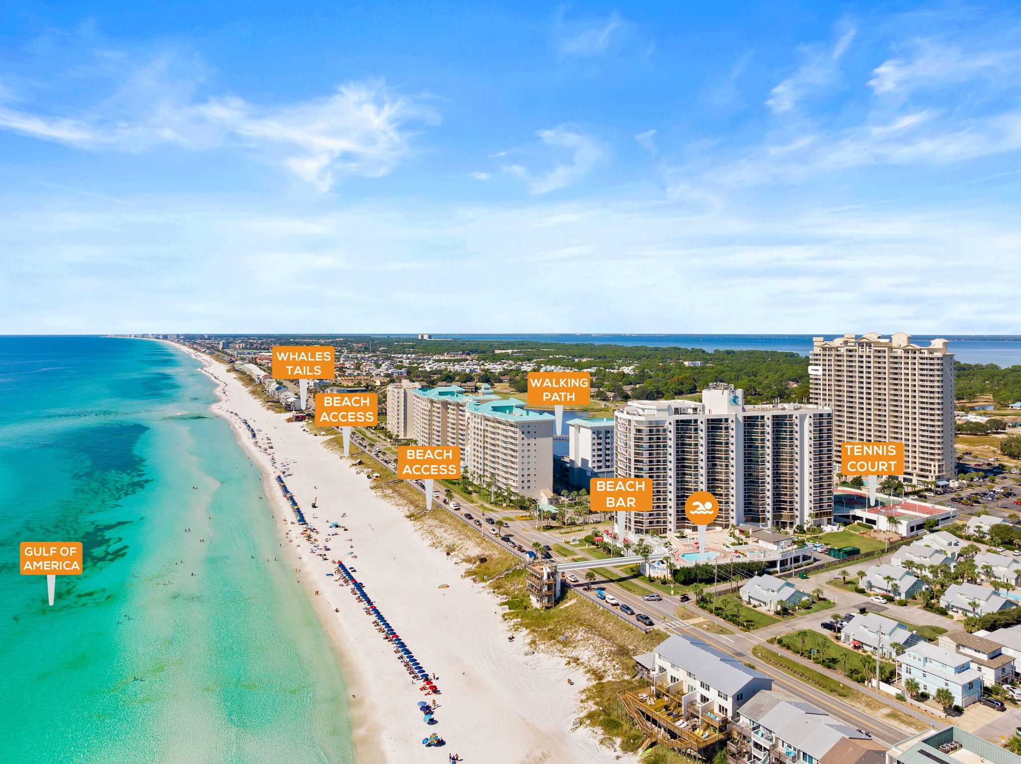 112 Seascape Drive, Unit 1910 Miramar Beach, FL 32550 - Photo 49 of 49 a view of swimming pool with outdoor seating and city view