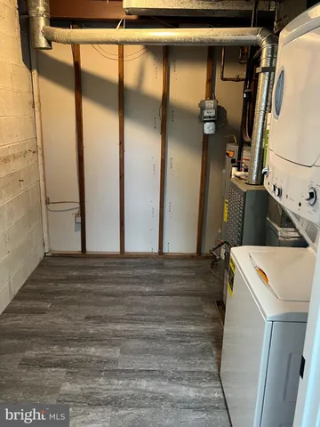 a view of storage and utility room