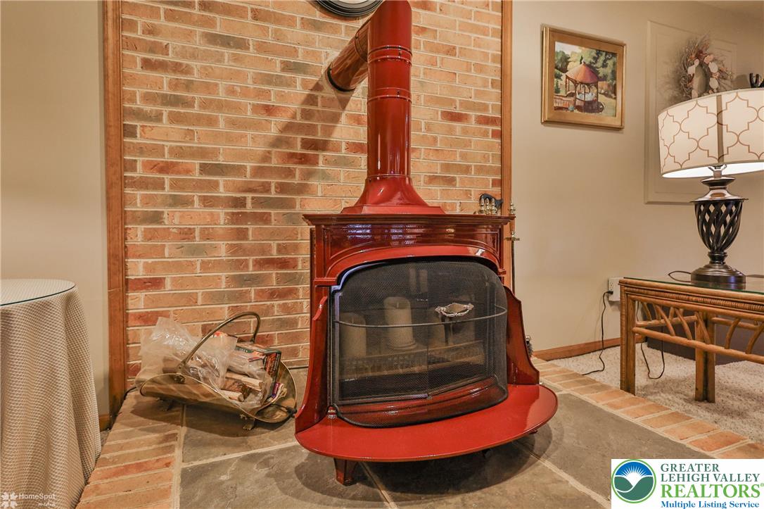 2821 Center Street Bethlehem, PA 18017 - Photo 41 of 58 Lower level wood burning stove