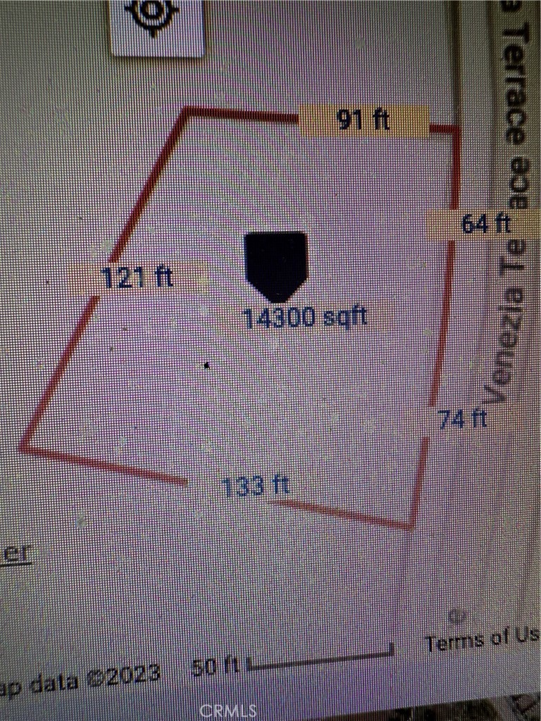 16314 Venezia Terrace lot dimensions. Front of lot is on ride side of this screen shot.