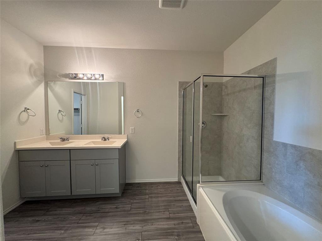 4700 Essonite Road Little Elm, TX 76227 - Photo 16 of 34 Master bath with garden tub, separate shower and dual sinks
