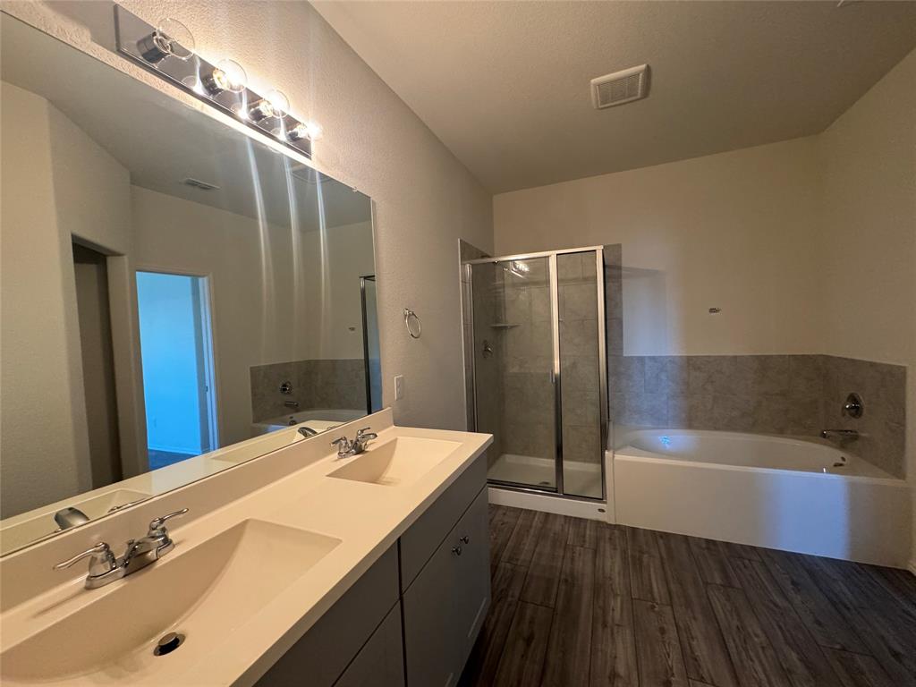 4700 Essonite Road Little Elm, TX 76227 - Photo 20 of 37 a bathroom with a bathtub and a sink