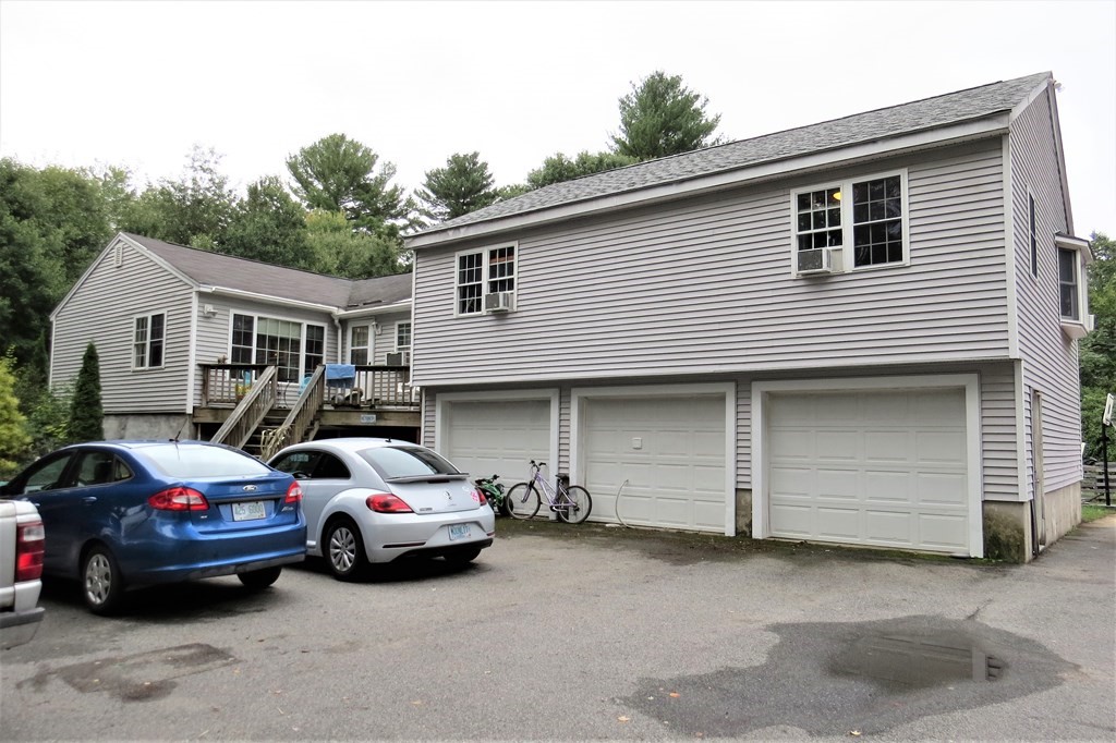 a car parked in front of a house