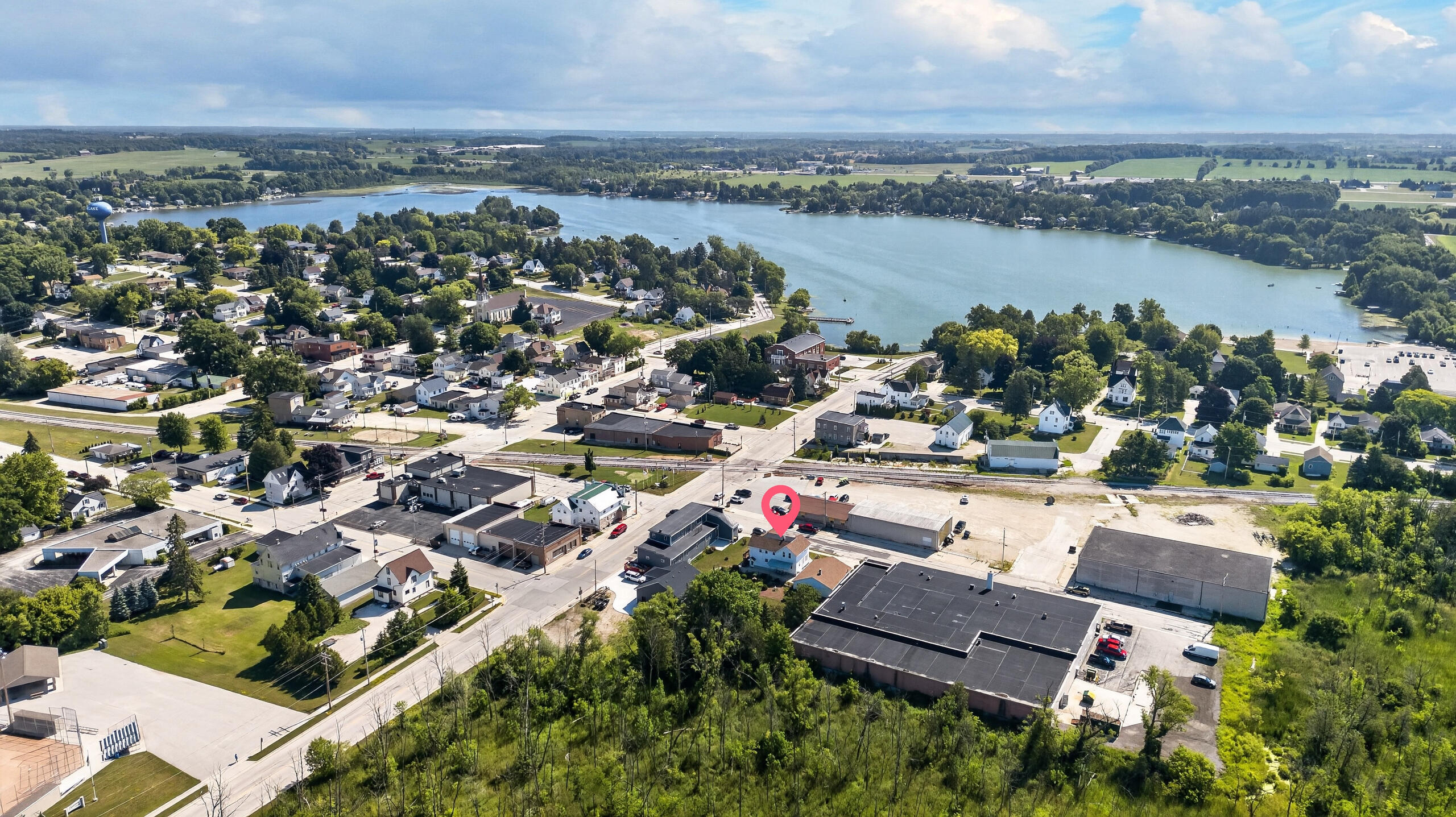 93 Bentert Street Random Lake, WI 53075 - Photo 36 of 38 38 Aerial