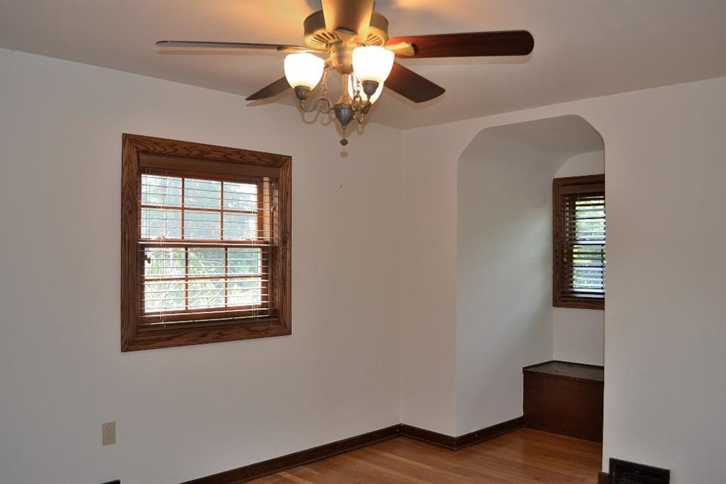 138 Siebert Road Pittsburgh, PA 15237 - Photo 17 of 25 Bedroom Three: The dormer in this room creates a nice space for a dresser, a chest, or a little dollhouse play area. There is a ceiling fan in this room, and wooden blinds for the newer windows.