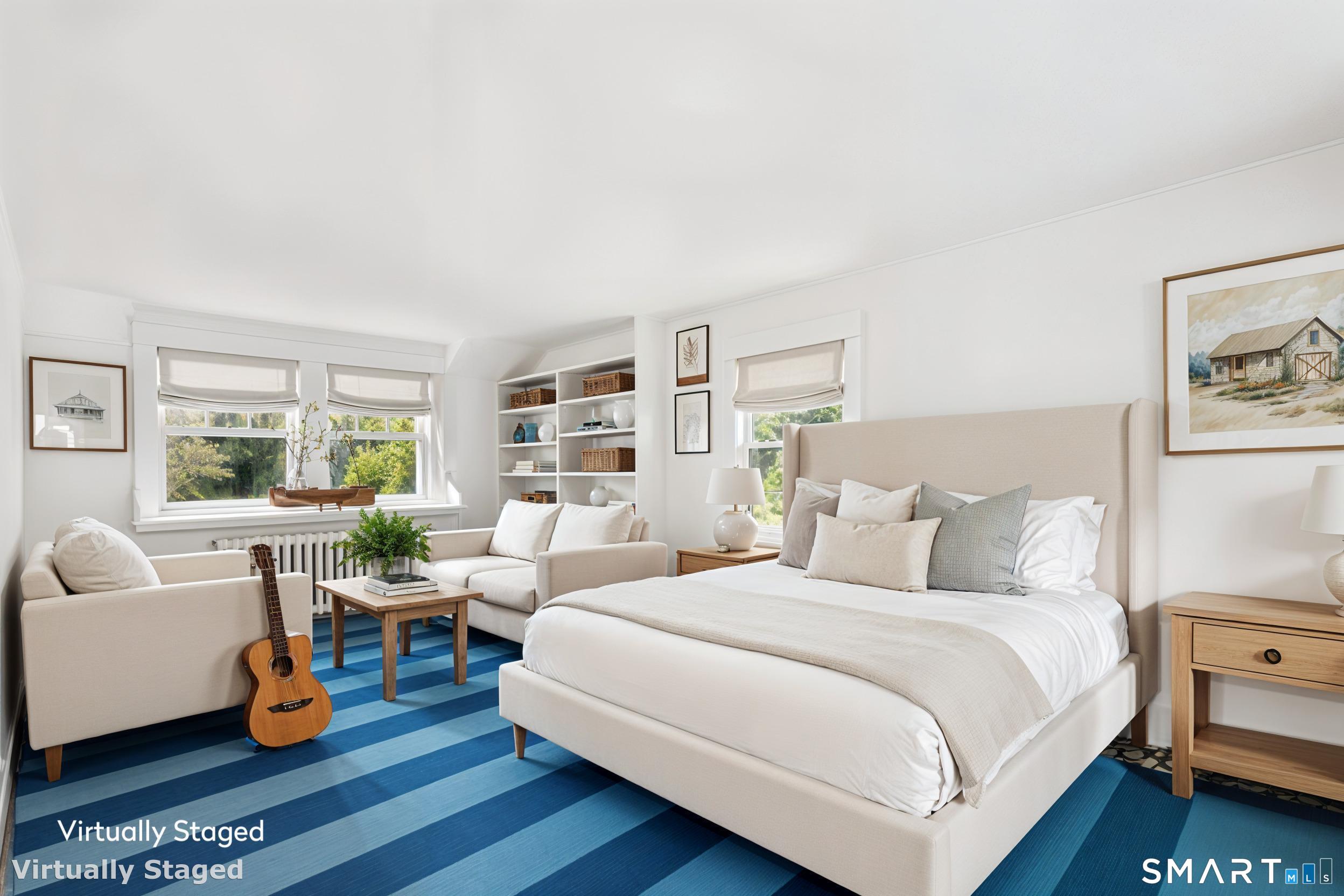 561 Middlesex Road Darien, CT 06820 - Photo 89 of 97 Bedroom #4 virtually enhanced/staged.