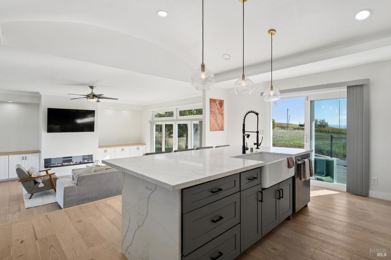 1301 Duhig Road Napa, CA 94559 - Photo 18 of 65 Fire in fireplace is artificially added