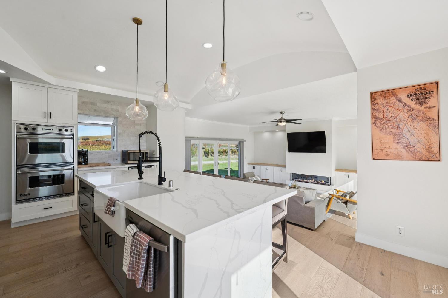 1301 Duhig Road Napa, CA 94559 - Photo 19 of 65 Fire in fireplace is artificially added