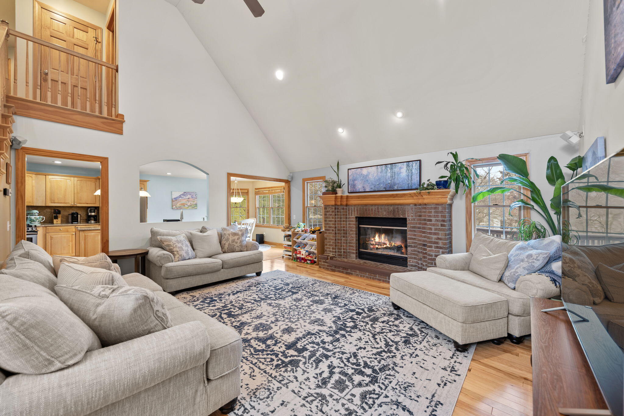 3102 Coachman Trail Valparaiso, IN 46385 - Photo 2 of 33 a living room with furniture and a fireplace