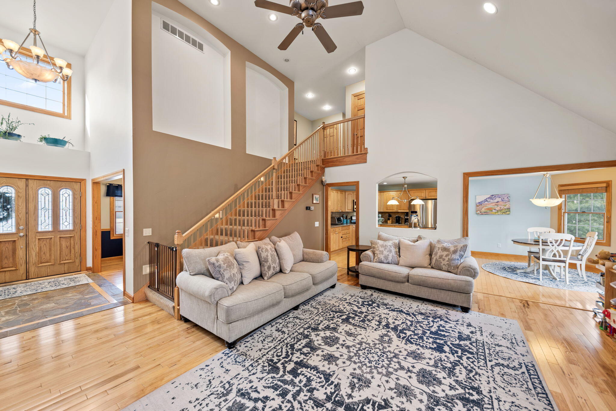 3102 Coachman Trail Valparaiso, IN 46385 - Photo 3 of 33 a living room with furniture and a large window