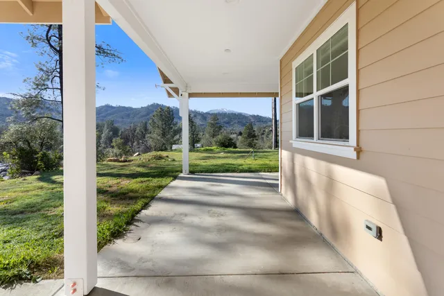 a view of a building from a window