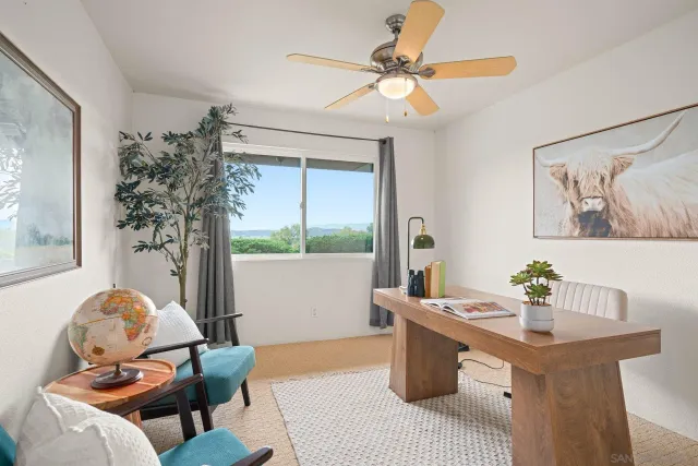 a room with furniture and window