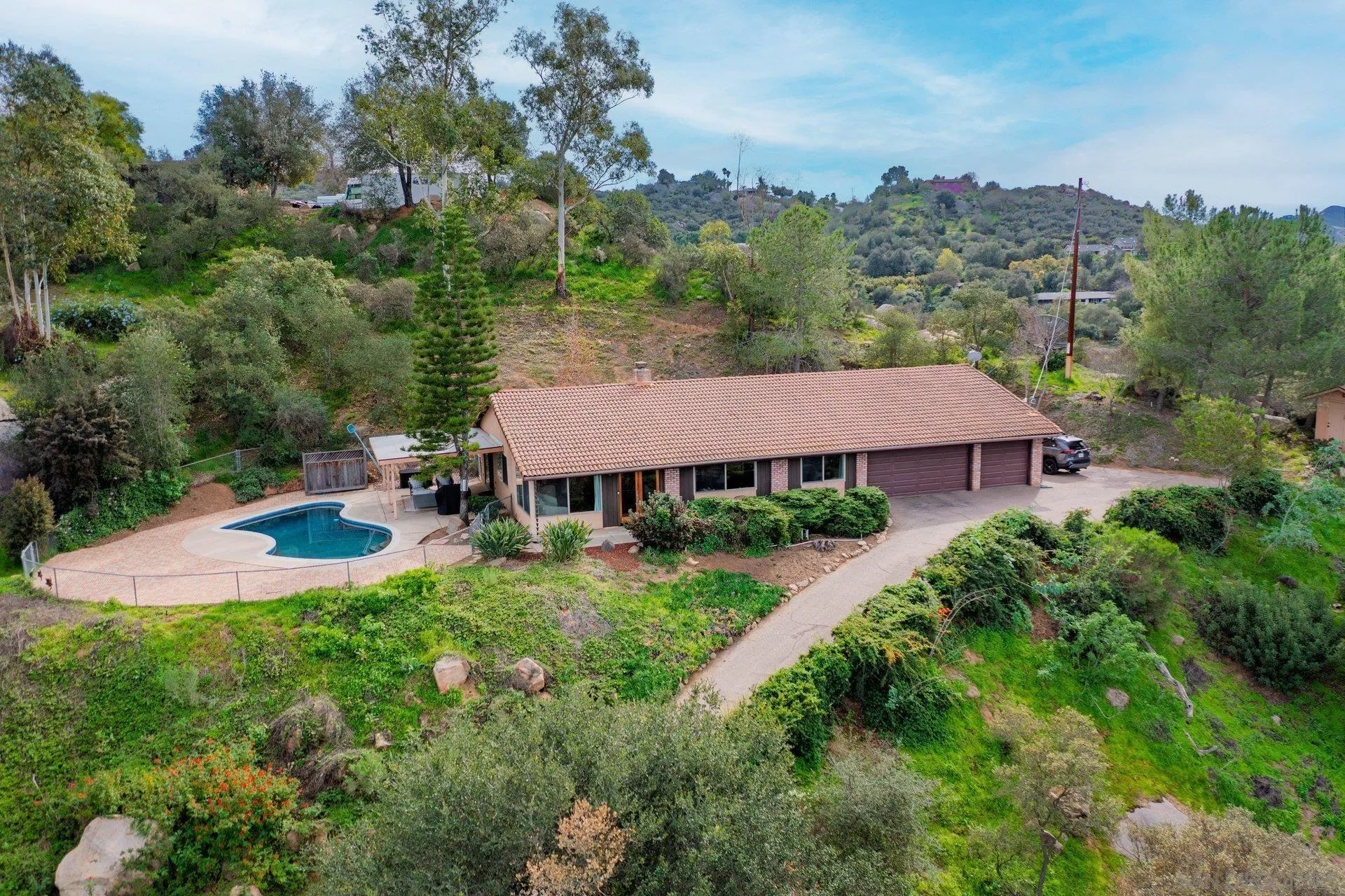 15770 Oak Valley Road Ramona, CA 92065 - Photo 24 of 28 an aerial view of a house