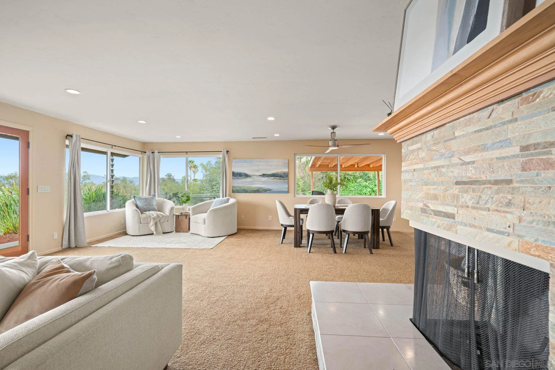 15770 Oak Valley Road Ramona, CA 92065 - Photo 4 of 28 a living room with furniture and a large window