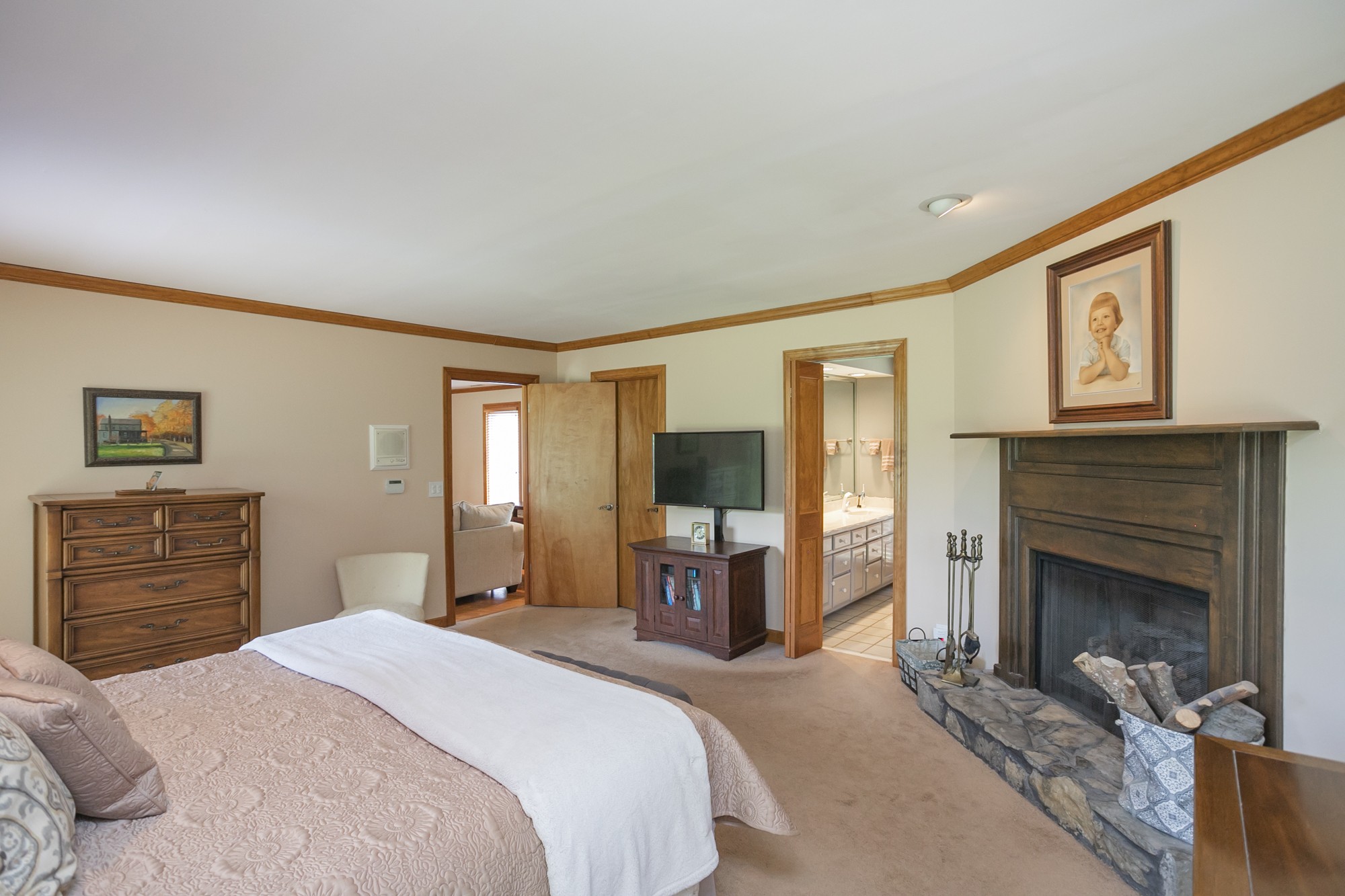 1249 Lock 4 Road Gallatin, TN 37066 - Photo 13 of 49 a bedroom with a bed and a fireplace