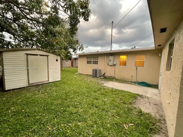 a backyard of a house