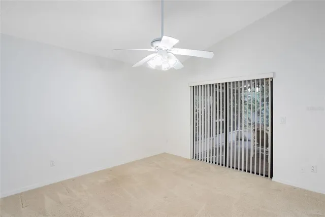 a view of a livingroom with a window