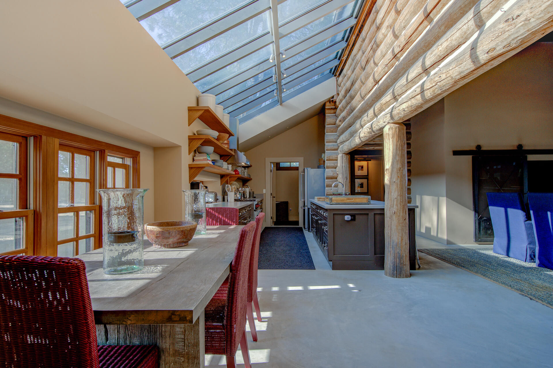 21151 Ridge Road Hat Creek, CA 96040 - Photo 21 of 68 a view of a dining room with furniture window and wooden floor