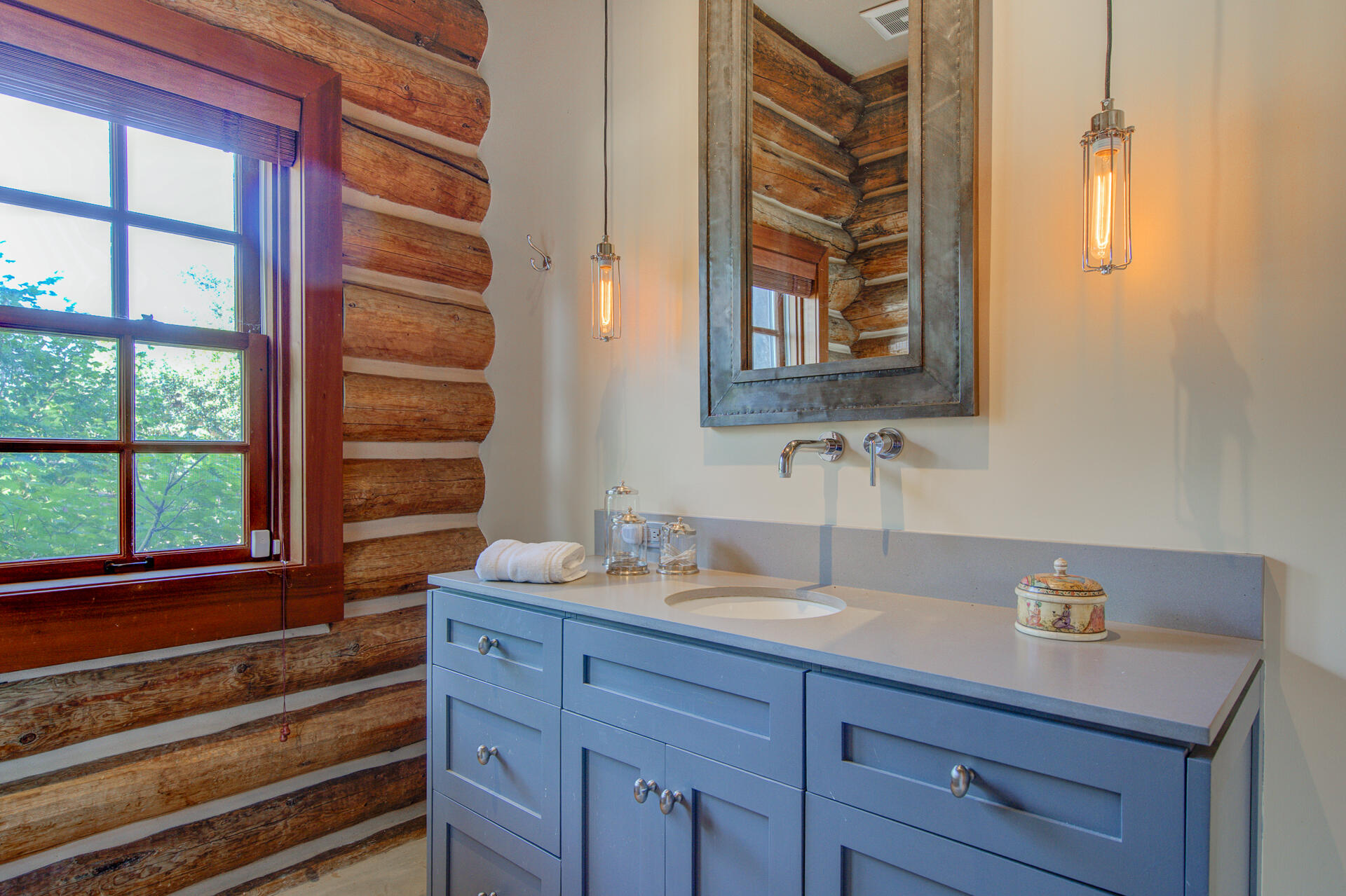 21151 Ridge Road Hat Creek, CA 96040 - Photo 32 of 68 a bathroom with a sink and a mirror
