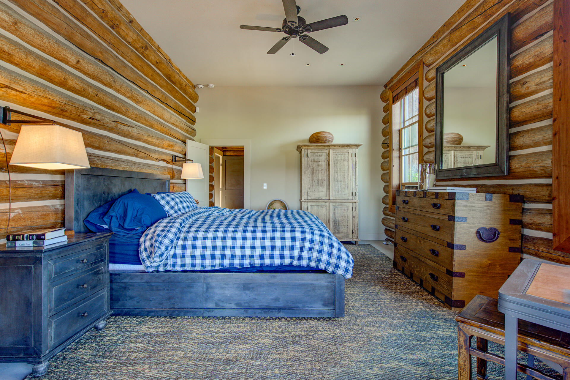 21151 Ridge Road Hat Creek, CA 96040 - Photo 34 of 68 a bedroom with bed and wooden floor