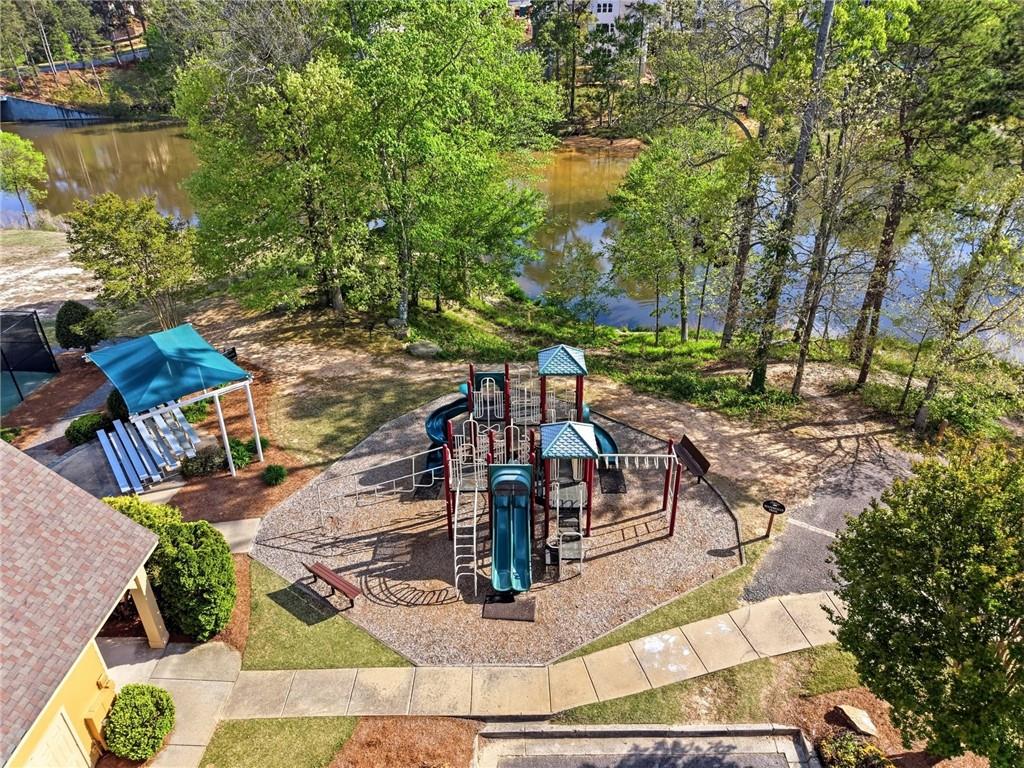 7812 Keepsake Lane Flowery Branch, GA 30542 - Photo 62 of 78 an aerial view of a house with outdoor seating